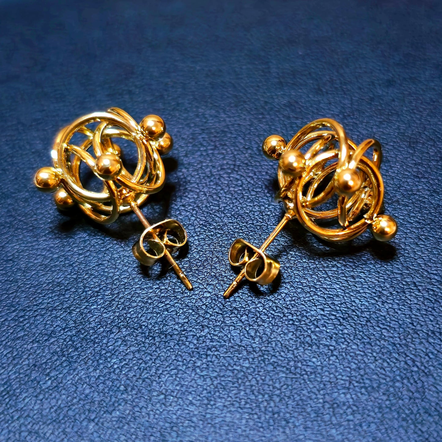 Boucles d'Oreilles Mailles Cyclone Acier Inox