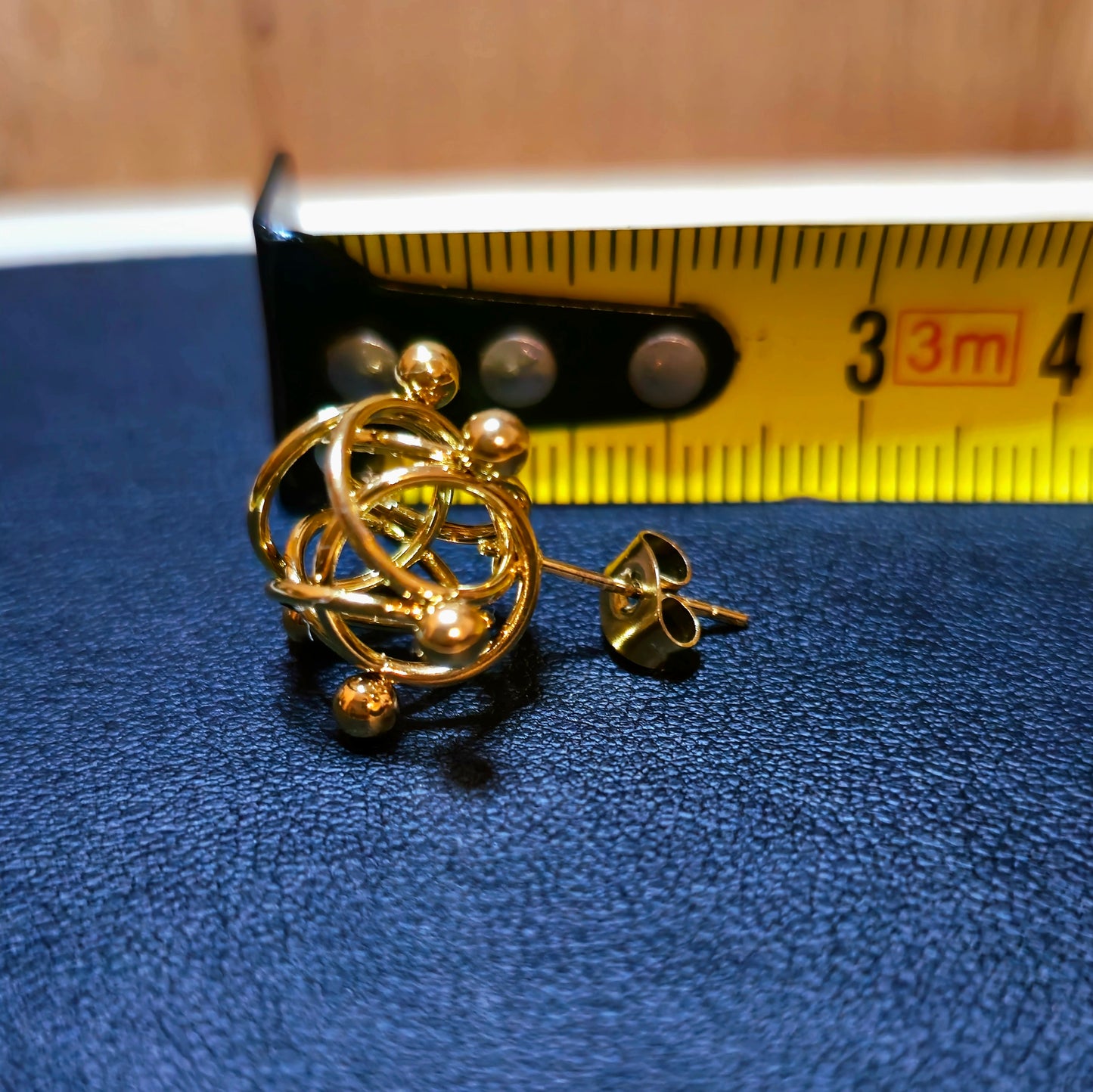 Boucles d'Oreilles Mailles Cyclone Acier Inox