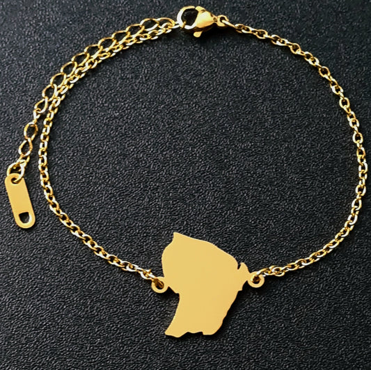 Bracelet Guyane Plein Acier Inox