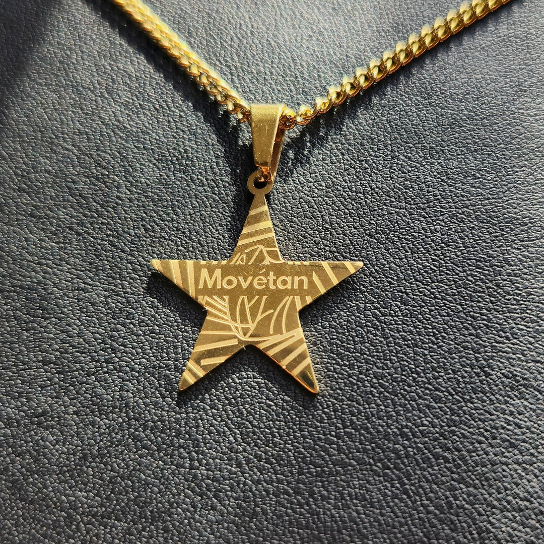 Collier Zétoile Movétan Plaqué Or 18K