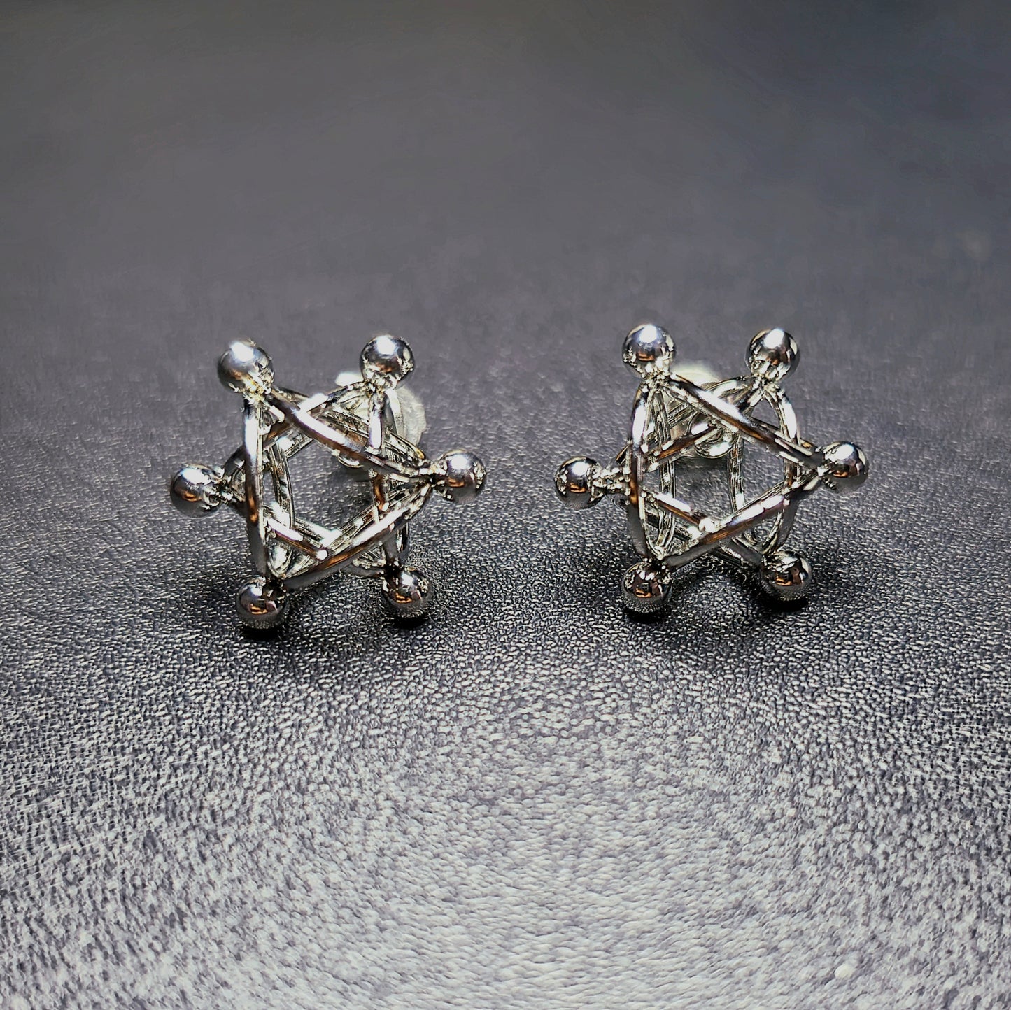 Boucles d'Oreilles Mailles Cyclone Acier Inox