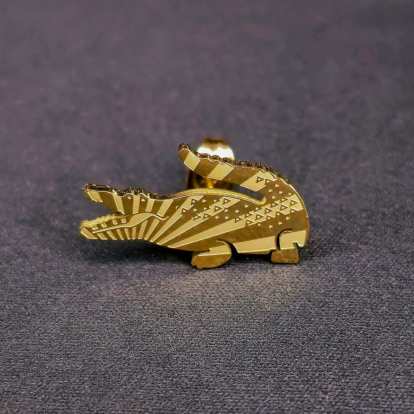Boucles d'Oreilles Crocodile Shinny