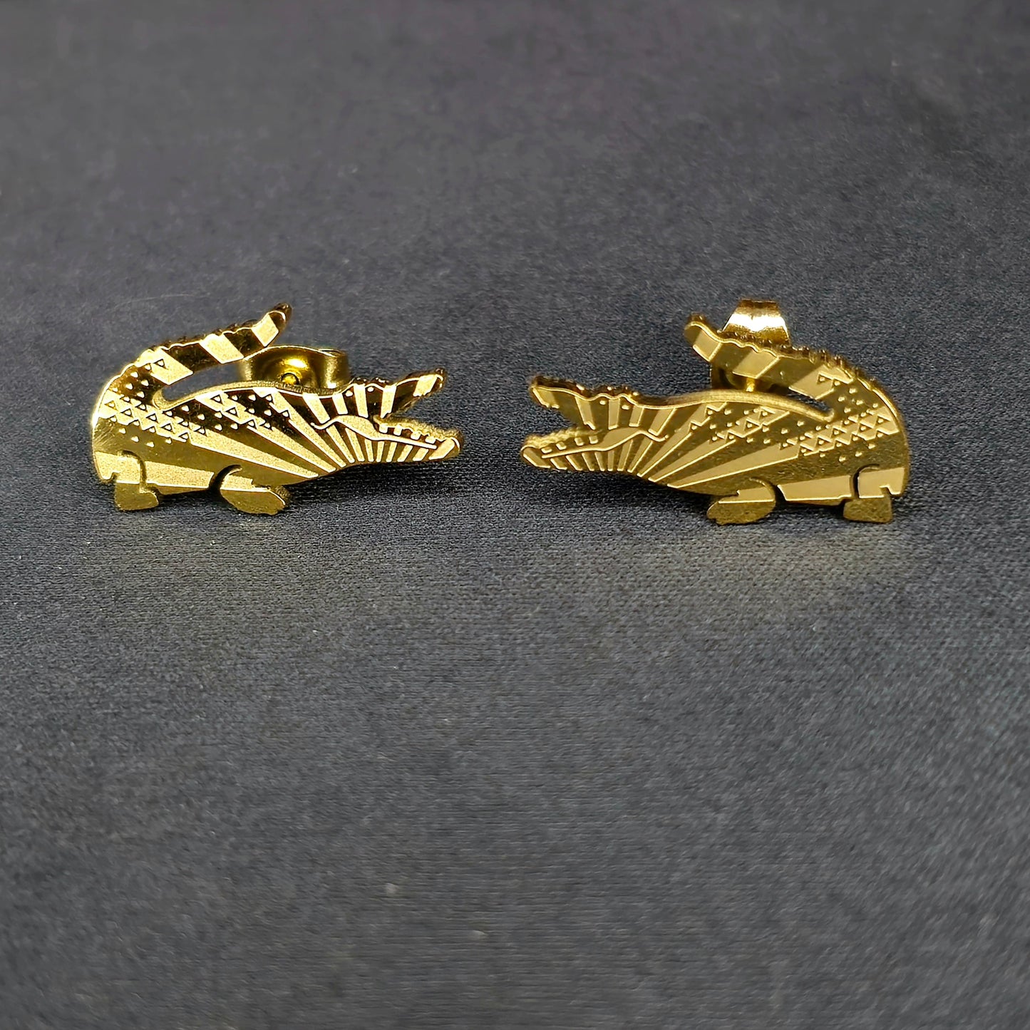 Boucles d'Oreilles Crocodile Shinny