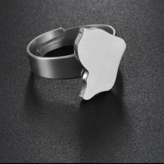 Bague Guyane - Bijoux Silver ou Gold - Cadeau Antillais et Mode Créole