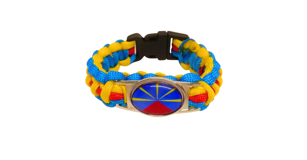 Bracelet La Réunion Drapeau Caribbean Prestige