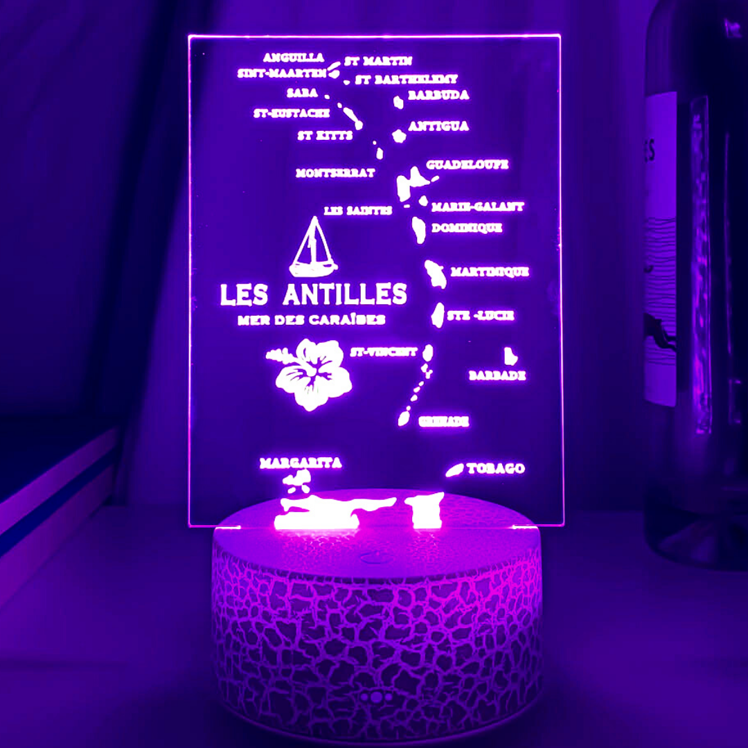 Lampe Les Antilles Mer des Caraïbes