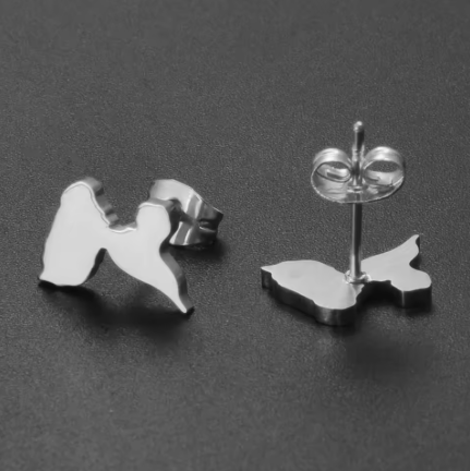 Boucle d'oreille Guadeloupe Acier Inox