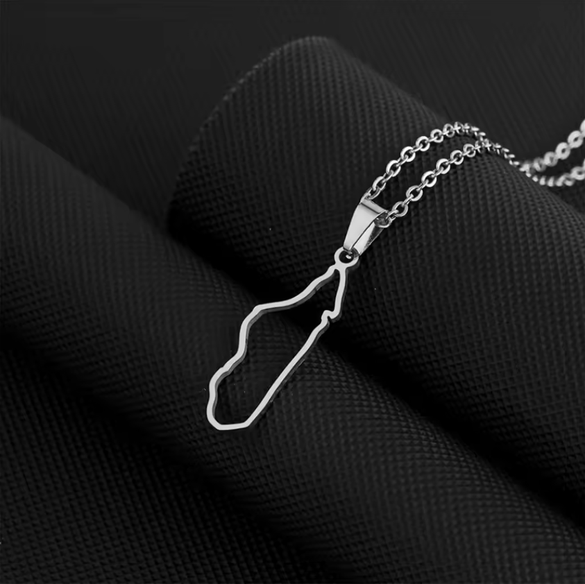 Pendentif Madagascar Acier Inox Contour ou Plein