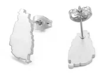 Boucles d'oreilles Sainte-Lucie Acier Inox