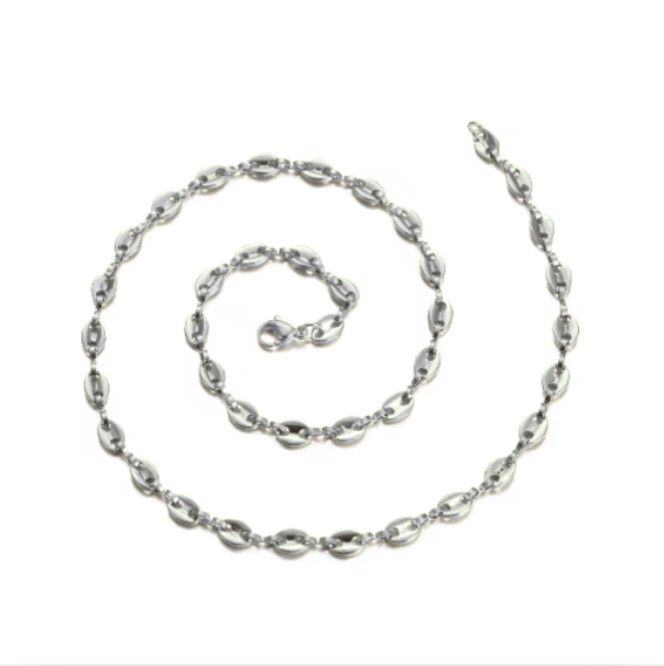 Collier et bracelet Graines de cafés Couleur Or ou Argent