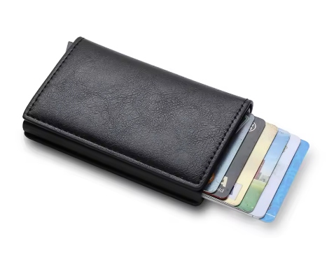 Porte-cartes RFID - Protection en cuir PU - Accessoire Homme et Femme