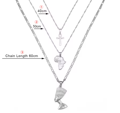 Pendentif Afrique Originelle 3 Pièces