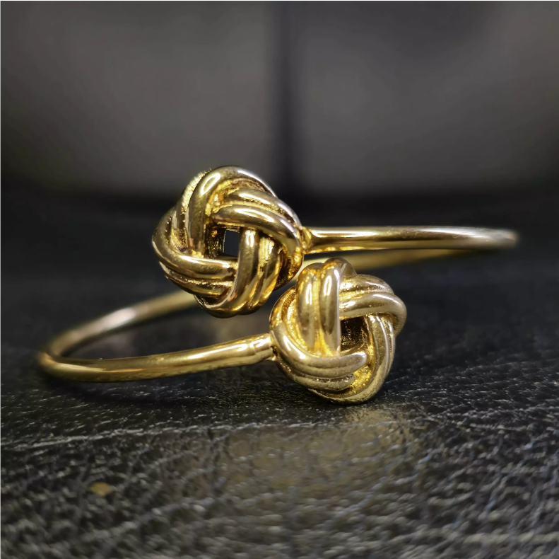 Bracelet Noeuds Plaqué or 18k