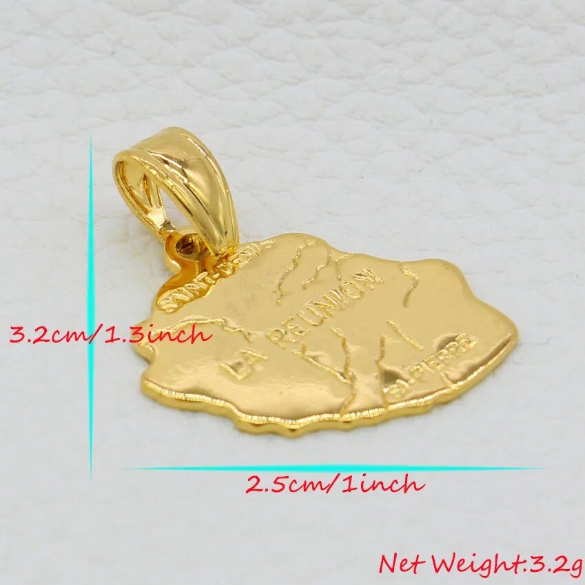 Collier la Réunion Acier Inox Réaliste