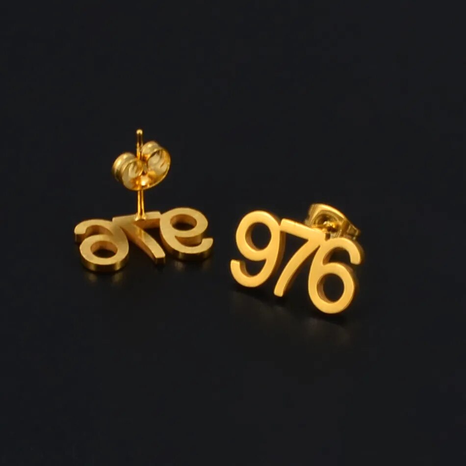 Boucle d'oreilles Mayotte 976 Acier Inox