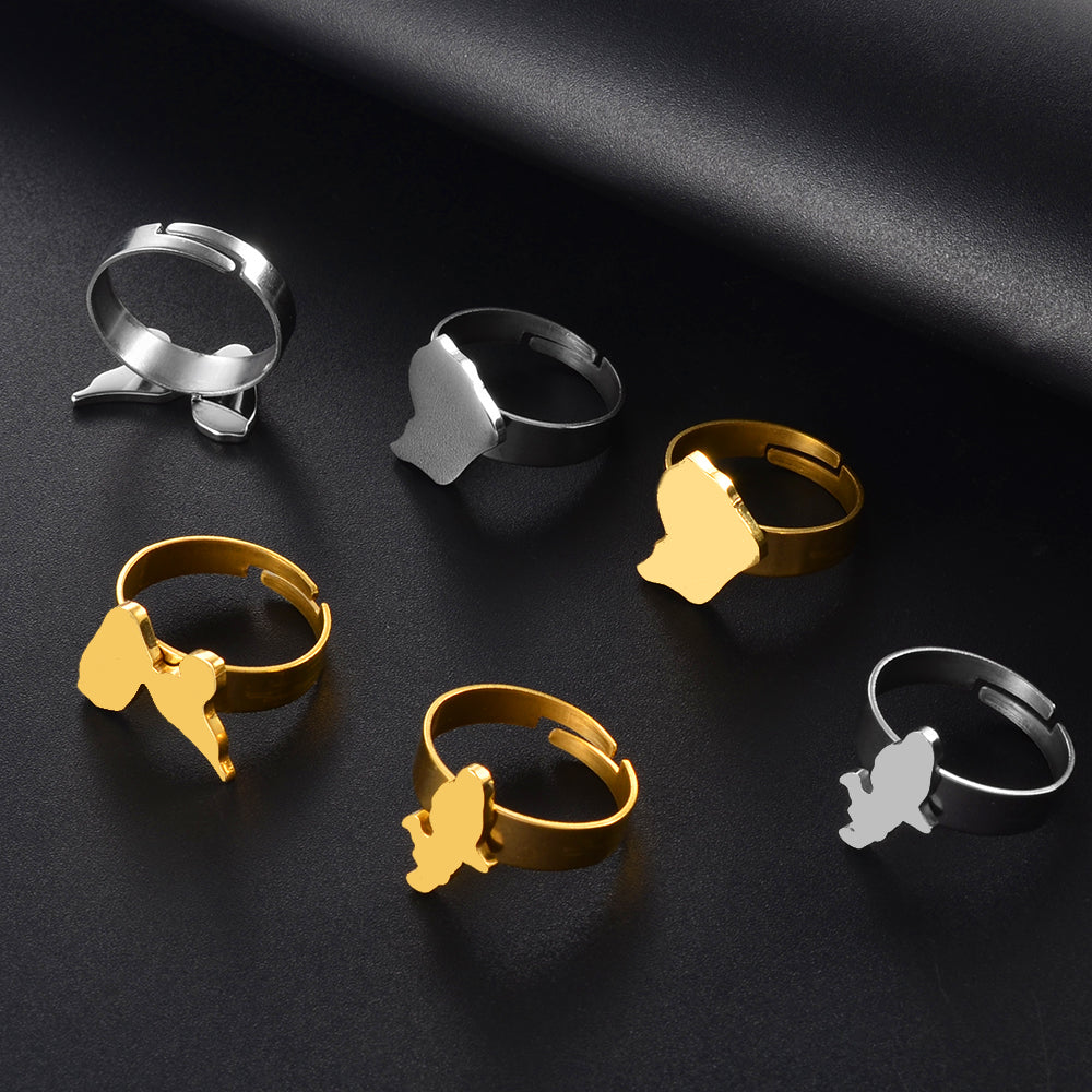 Bague Guyane - Bijoux Silver ou Gold - Cadeau Antillais et Mode Créole