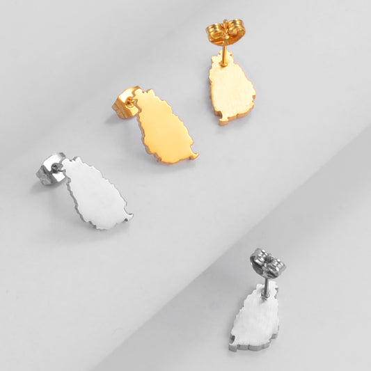 Boucles d'oreilles Sainte-Lucie Acier Inox