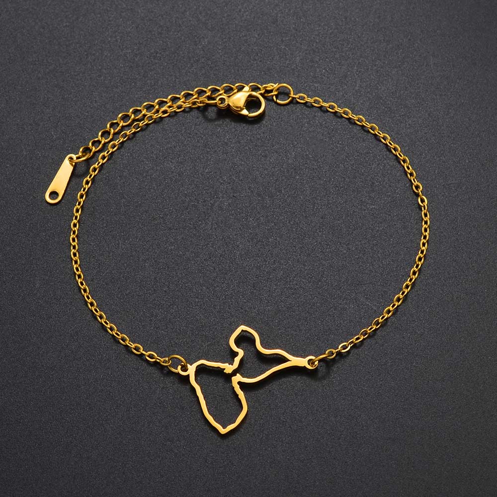 Bracelet Guadeloupe Contour Acier Inox