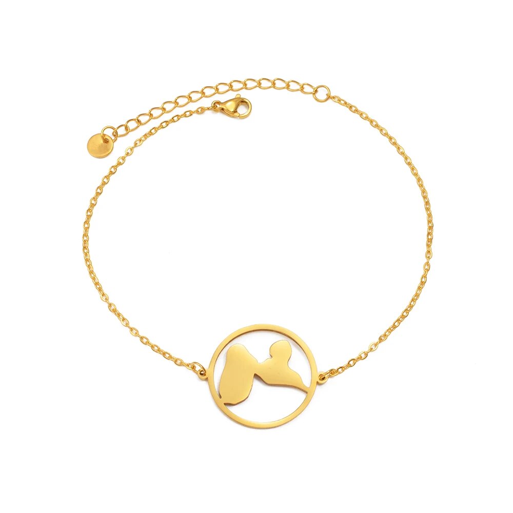 Collection DOUX BABY Guadeloupe Bracelet - Collier et chaîne de pieds acier