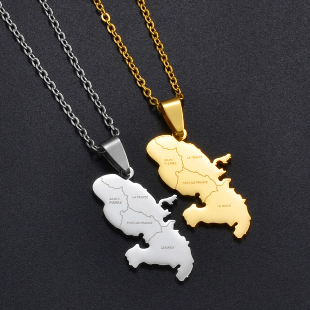 Pendentif Martinique Acier Inox