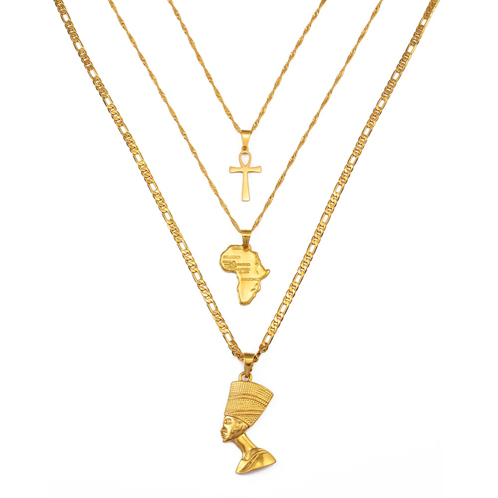 Pendentif Afrique Originelle 3 Pièces