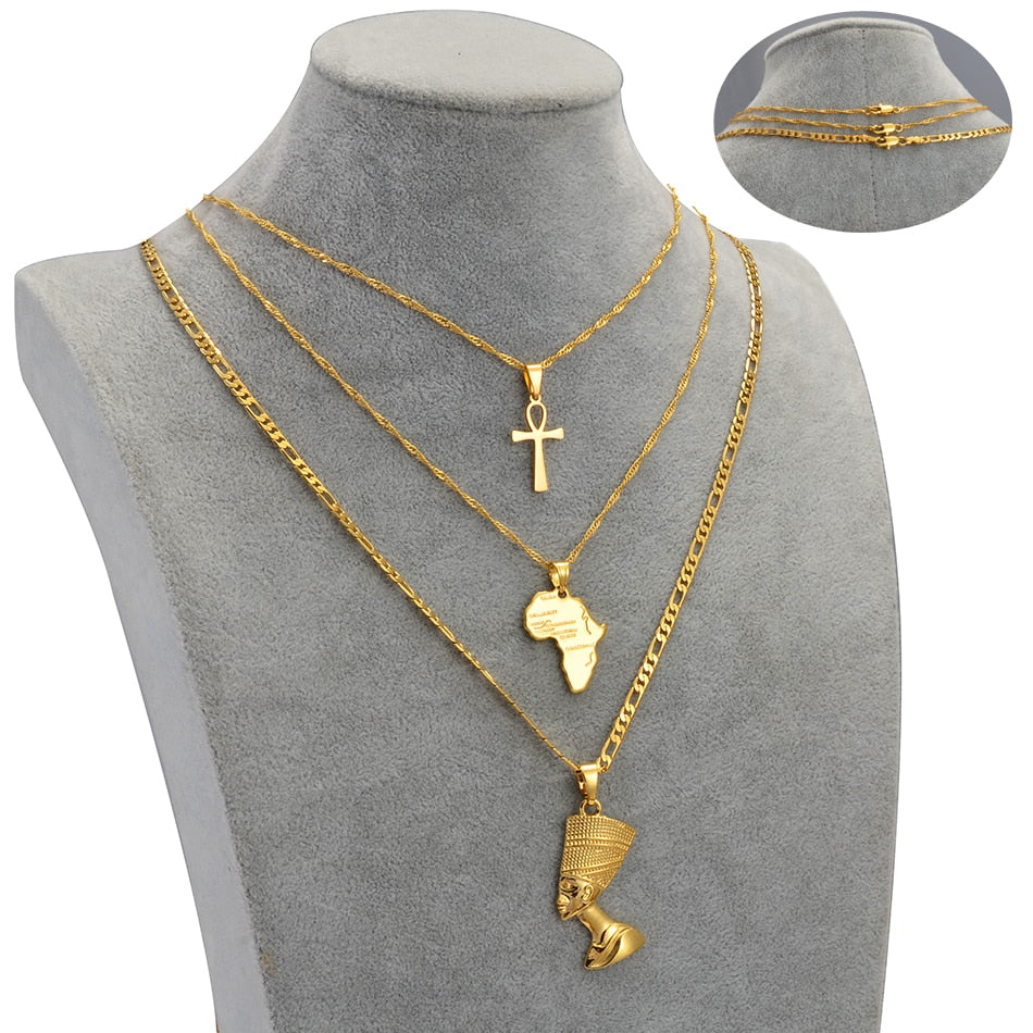 Pendentif Afrique Originelle 3 Pièces