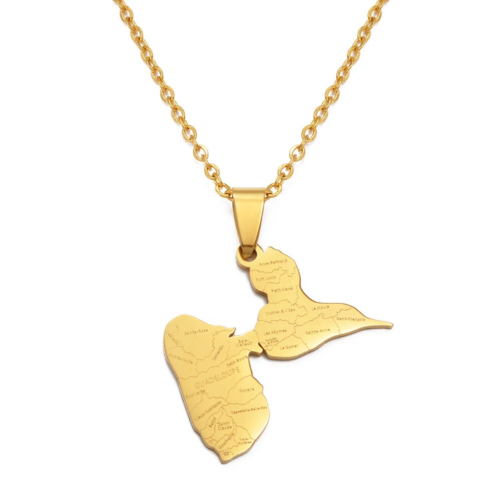 Collier Guadeloupe Gravé