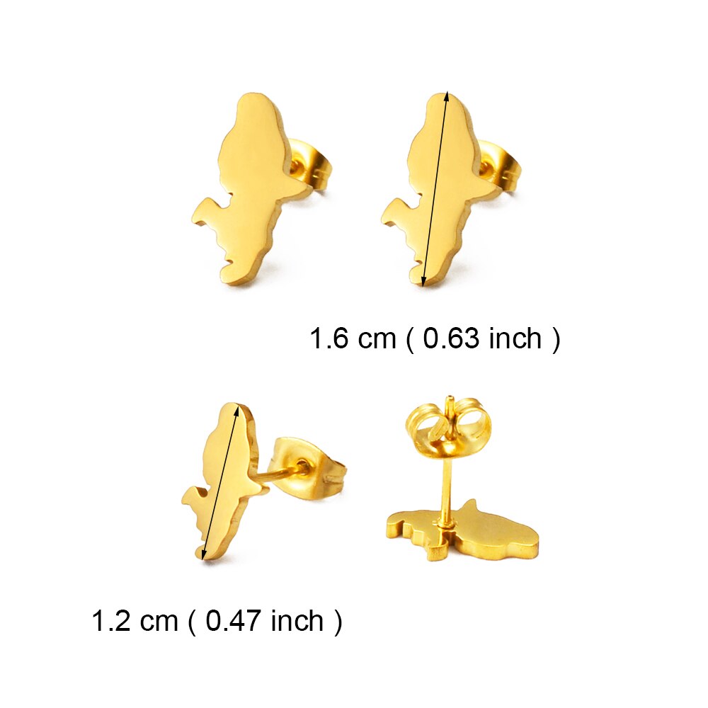Boucle d'oreille Martinique Acier Inox