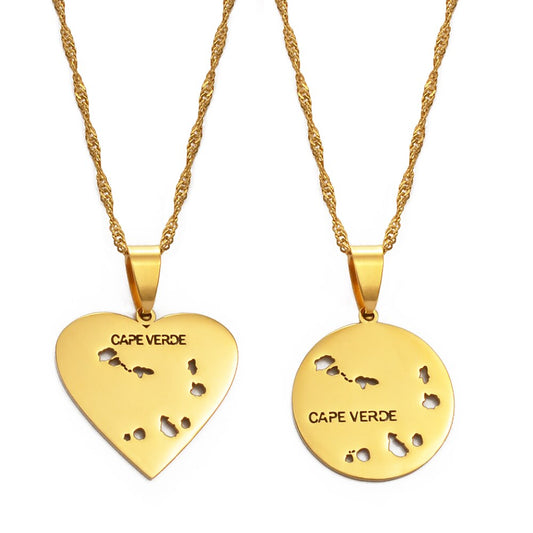 Pendentif Cap Vert Chaîne Torsadée