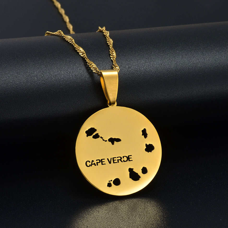 Pendentif Cap Vert Chaîne Torsadée