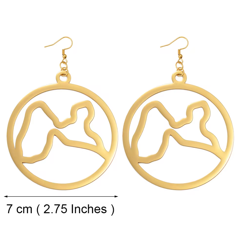 Boucles d'oreilles créole Guadeloupe