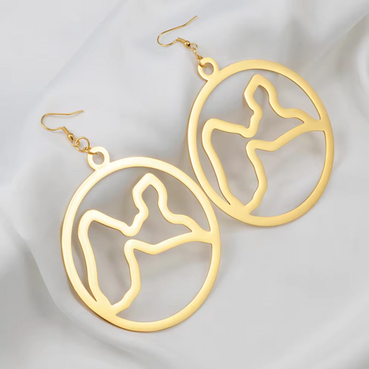 Boucles d'oreilles créole Guadeloupe