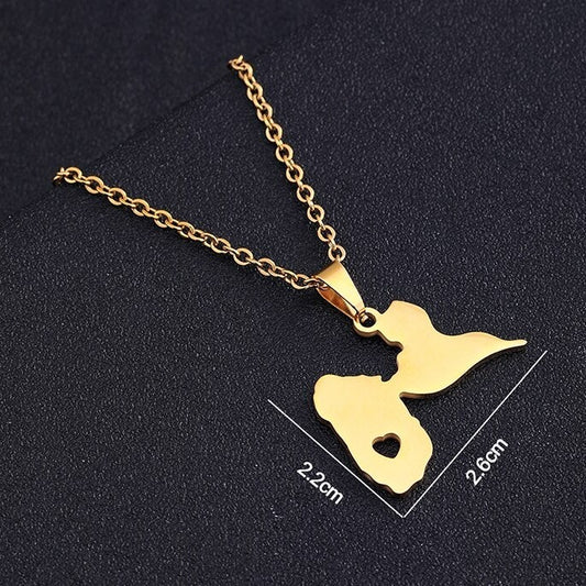 Pendentif Guadeloupe Acier Inox Couleur Doré ou Argenté