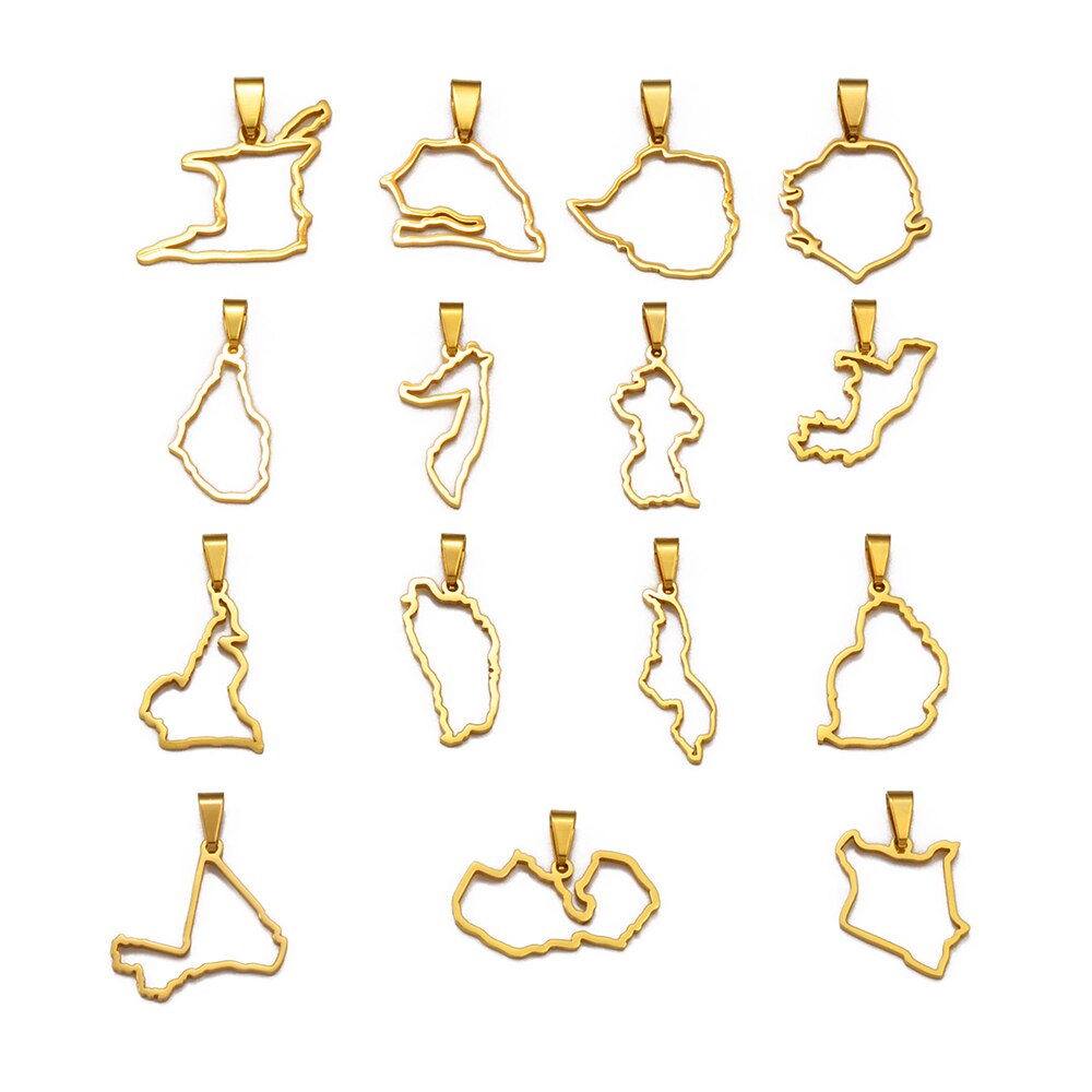 Pendentif Pays d'Afrique