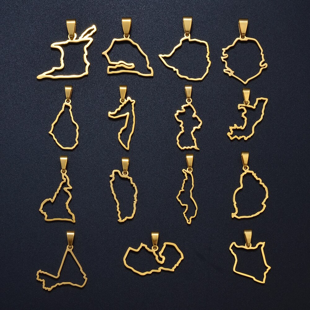Pendentif Pays d'Afrique
