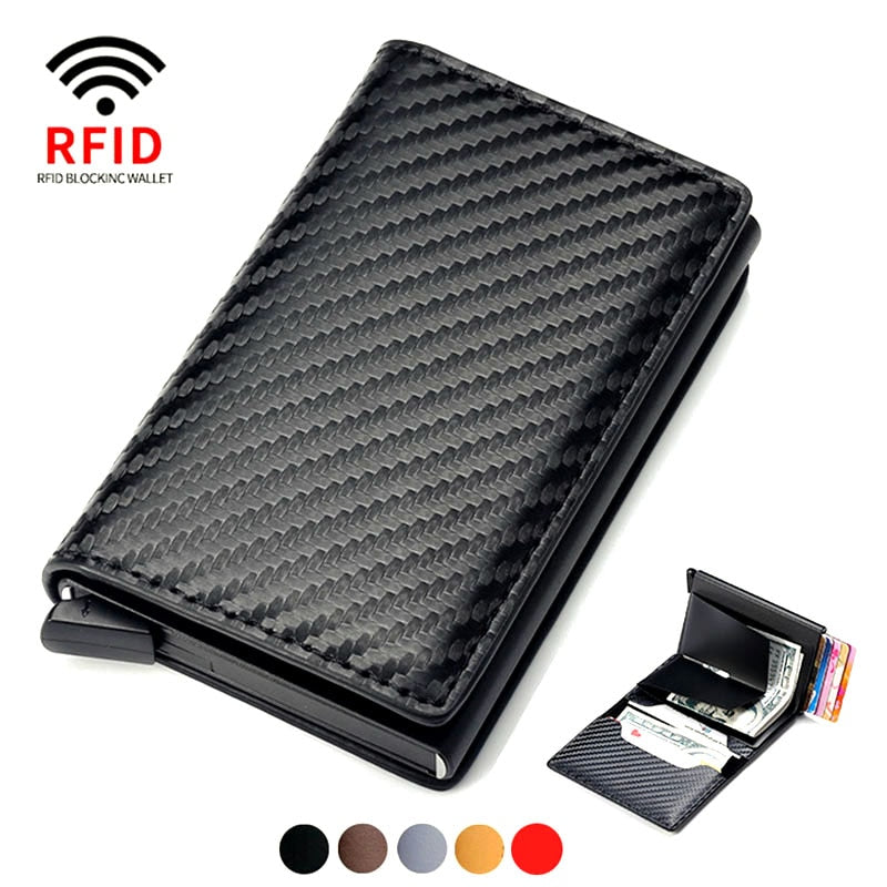 Porte-cartes RFID - Protection en cuir PU - Accessoire Homme et Femme