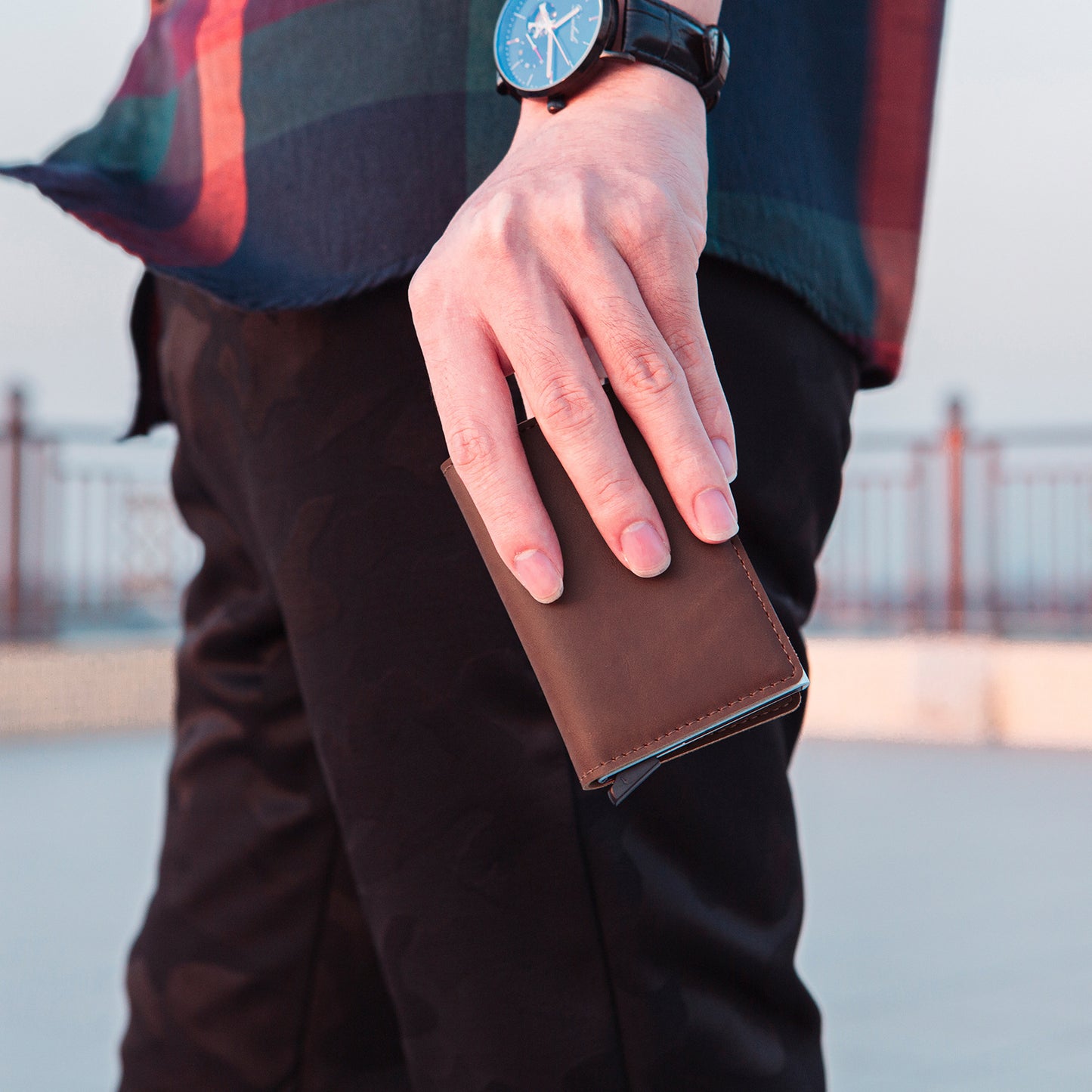 Porte-cartes RFID - Protection en cuir PU - Accessoire Homme et Femme