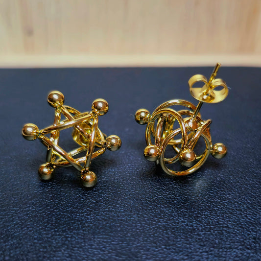 Boucles d'Oreilles Mailles Cyclone Acier Inox