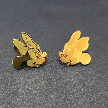 Boucles d'oreilles MINI V2 Acier Inox Plaqué Or
