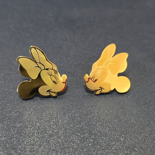 Boucles d'oreilles MINI V2 Acier Inox Plaqué Or