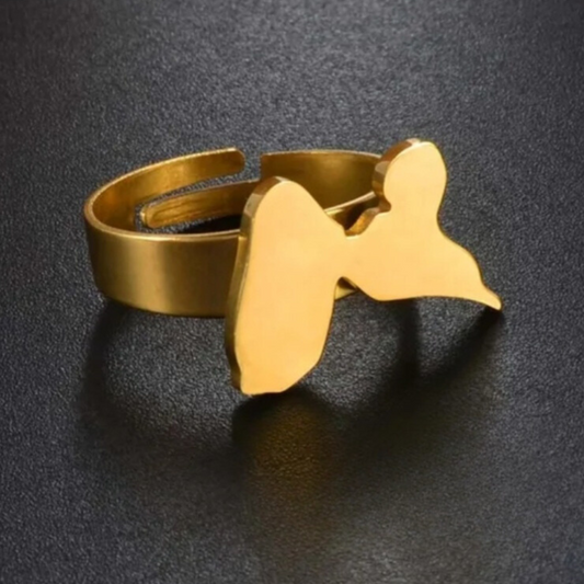 Bague Guadeloupe - Bijoux Silver ou Gold - Cadeau Antillais et Mode Créole