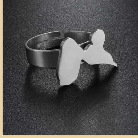 Bague Guadeloupe - Bijoux Silver ou Gold - Cadeau Antillais et Mode Créole