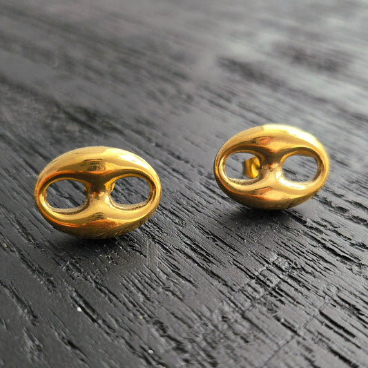Boucles d'oreilles Maille Café Originelle
