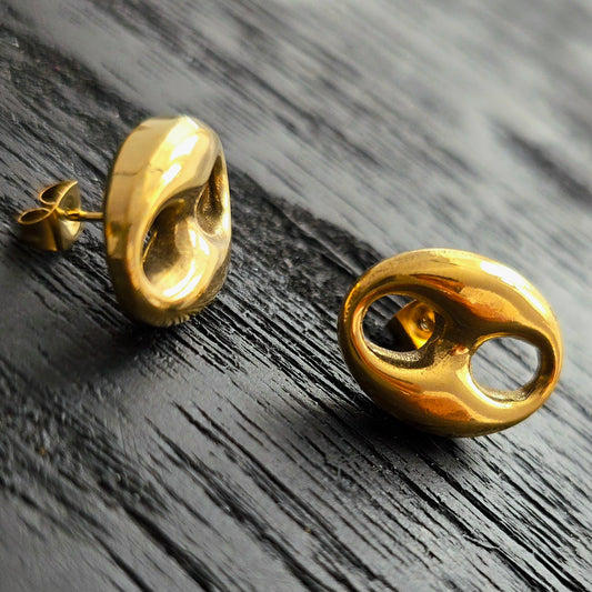 Boucles d'oreilles Maille Café Originelle