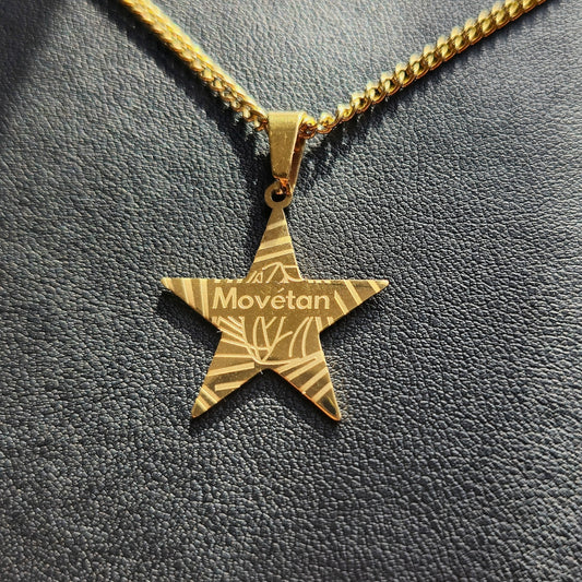 Collier Zétoile Movétan Plaqué Or 18K
