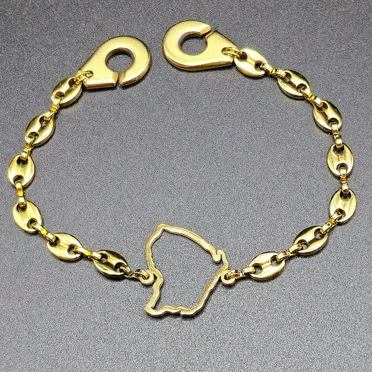 Bracelet Guyane Café Menottes Movétan Personalisé