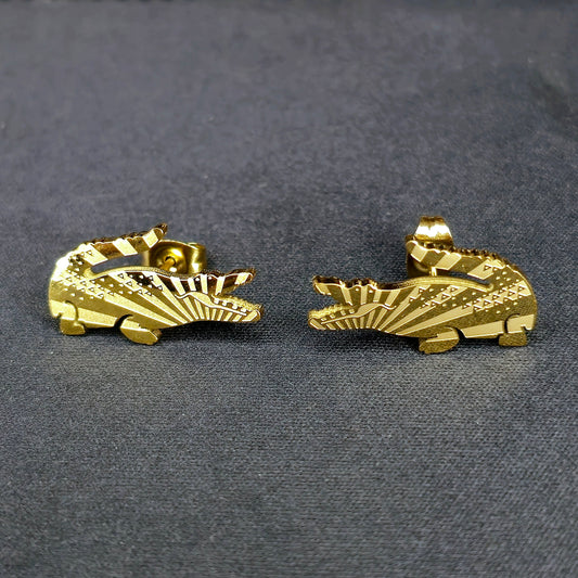 Boucles d'Oreilles Crocodile Shinny