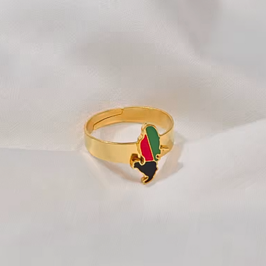 Bague Île Drapeau Martinique - Acier Inox