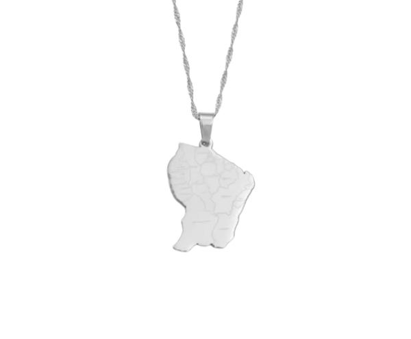 Pendentif Guyane Métallique Doré ou Argenté
