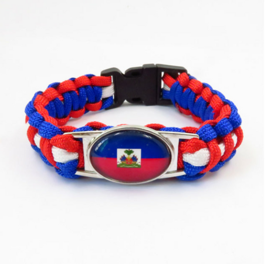 Bracelet Haïti Drapeau Caribbean Prestige
